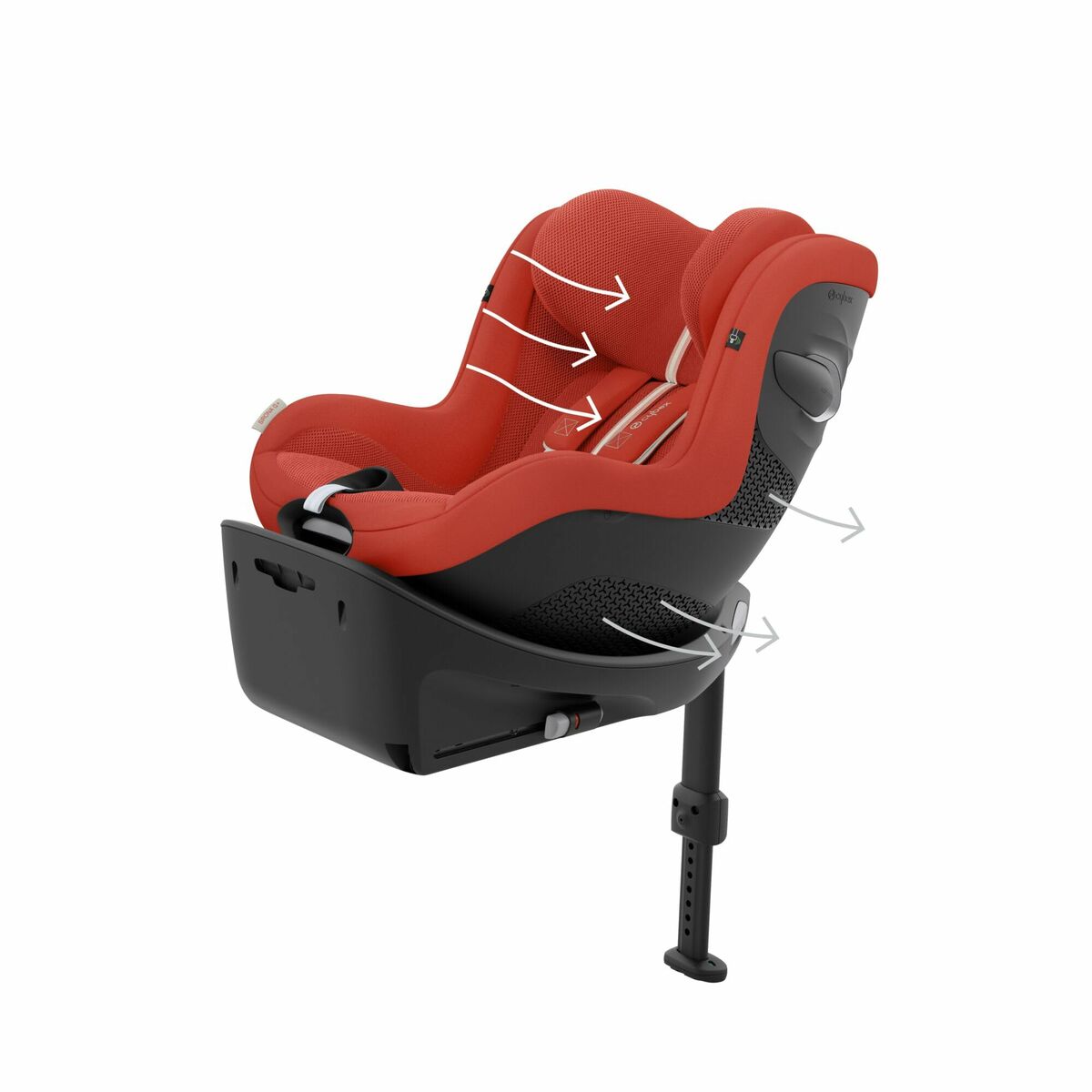 Bilstol Cybex Sirona G I-SIZE PLUS Röd rouge ECE R129/04 - 6