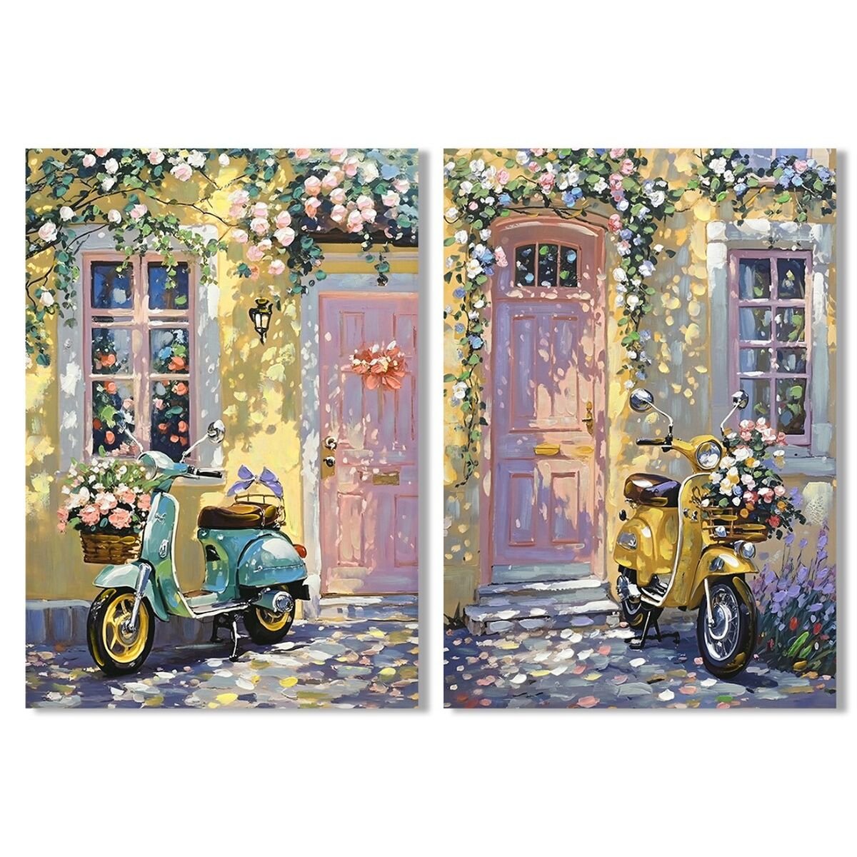 Kanvas Home ESPRIT Shabby Chic 70 x 3 x 100 cm (2 antal)