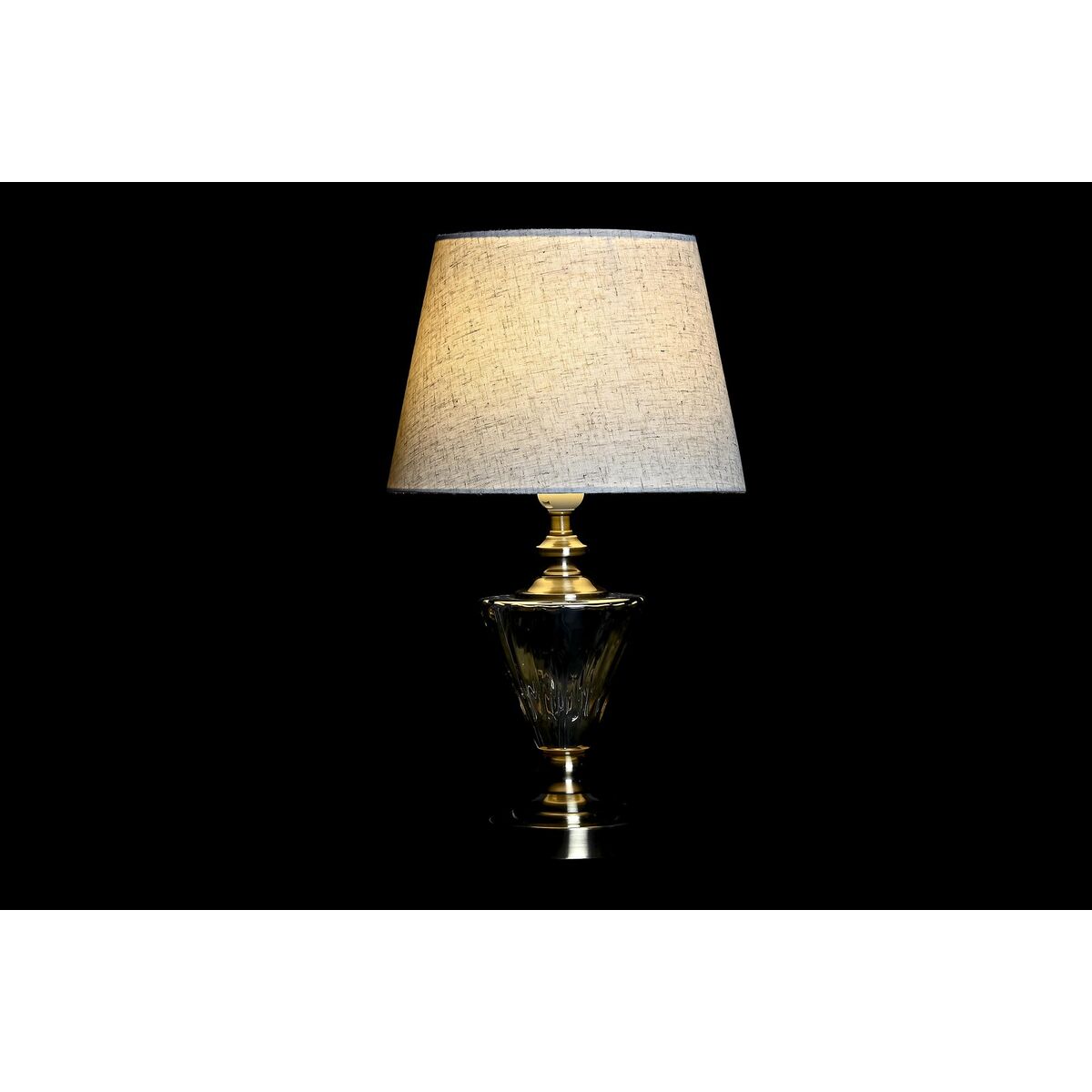 Bordslampa Home ESPRIT Vit Beige 28 x 28 x 48 cm (2 antal) - 2