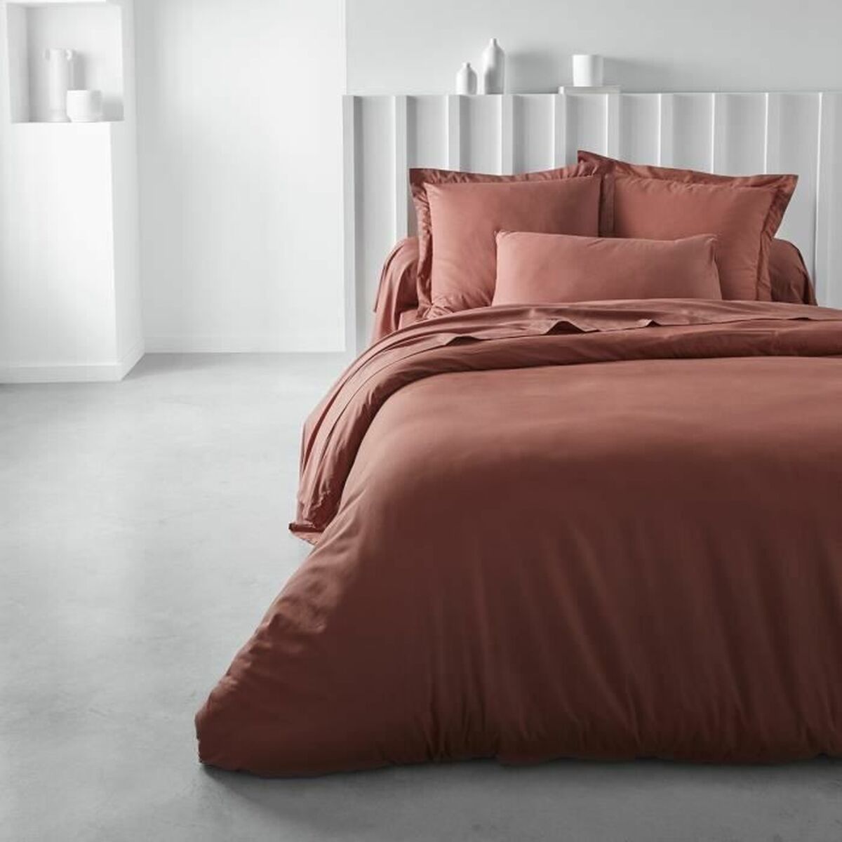 Inpassat underlakan TODAY Essential Terrakota n 140 x 200 cm - 2