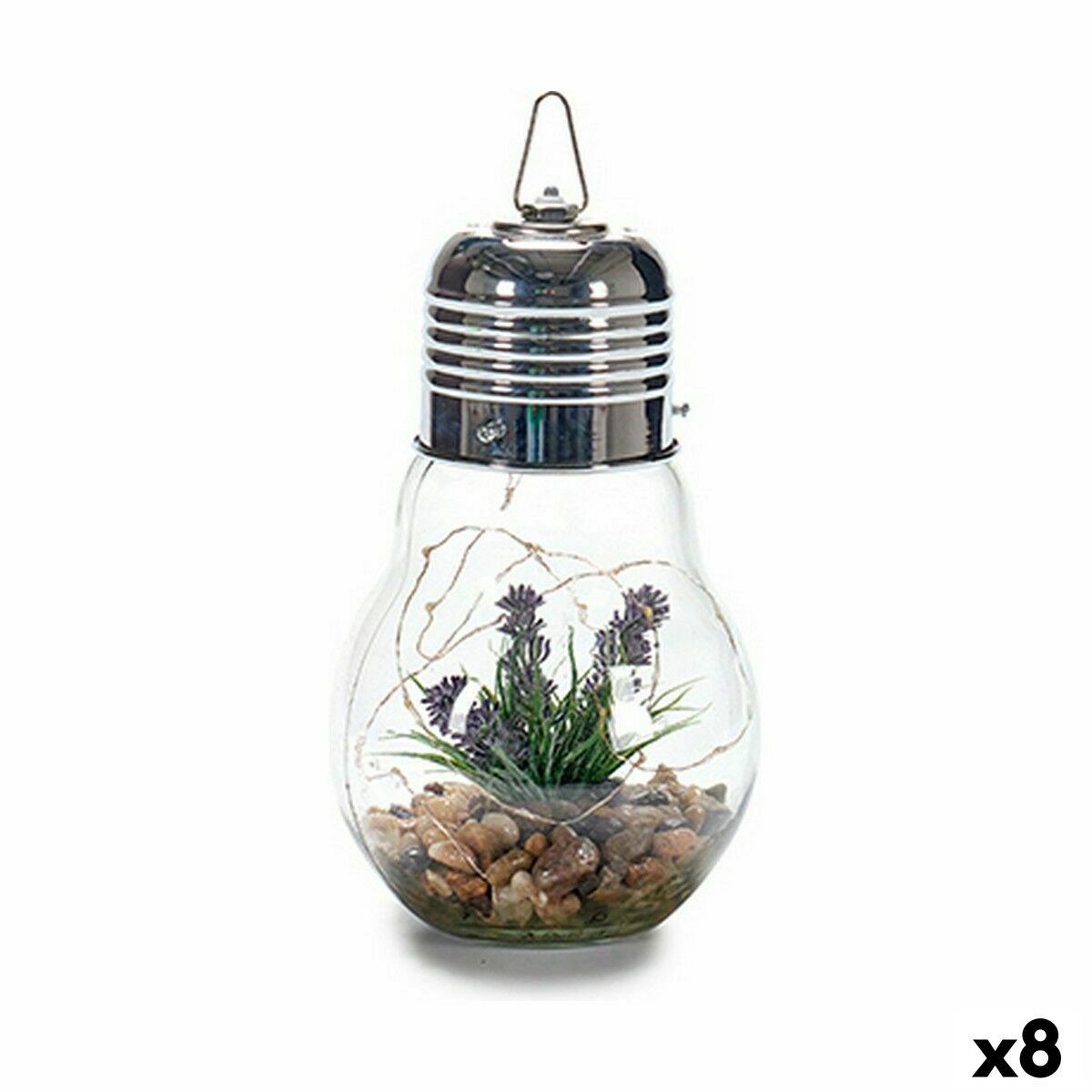 Lykta Guirlanger Lampa Lavendel Glas (8 antal) - 3