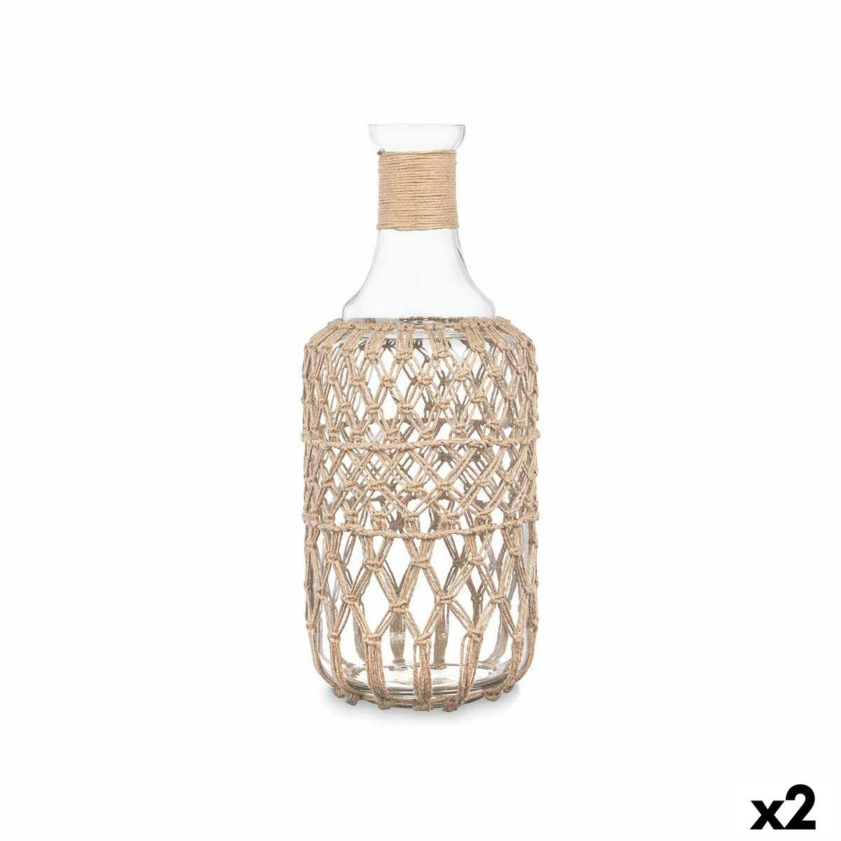 Flaska 21638BR Transparent 19 x 48 cm Dekorations (2 antal) - 4