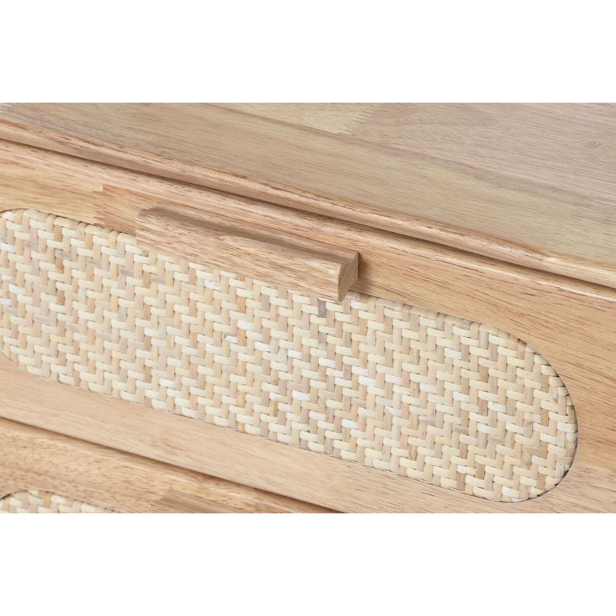 TV-möbler Home ESPRIT Naturell Metall Gummiträ 120 x 30 x 48 cm - 4