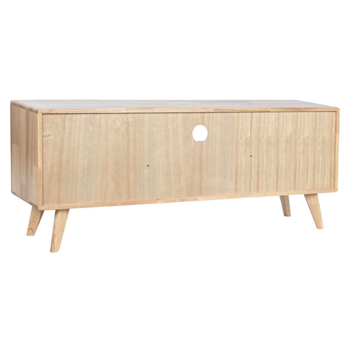 TV-möbler Home ESPRIT Naturell Metall Gummiträ 120 x 30 x 48 cm - 2