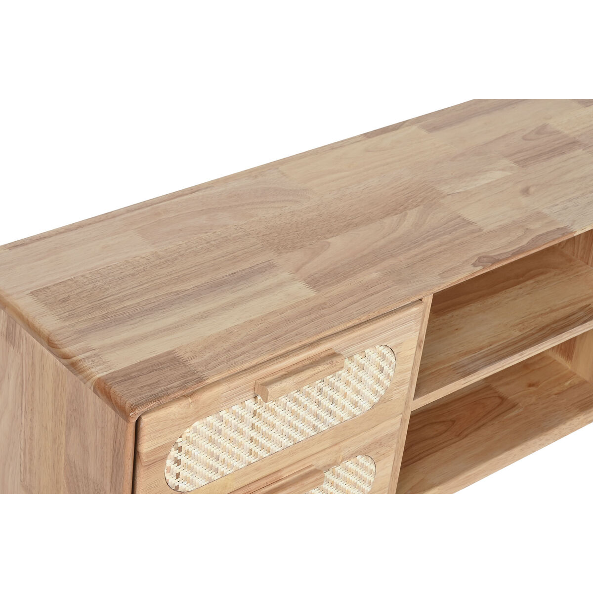 TV-möbler Home ESPRIT Naturell Metall Gummiträ 120 x 30 x 48 cm - 5
