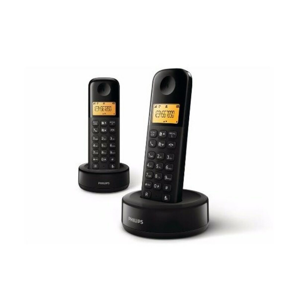 Trådlös Telefon Philips D1602B/34 1,6" 300 mAh GAP Svart