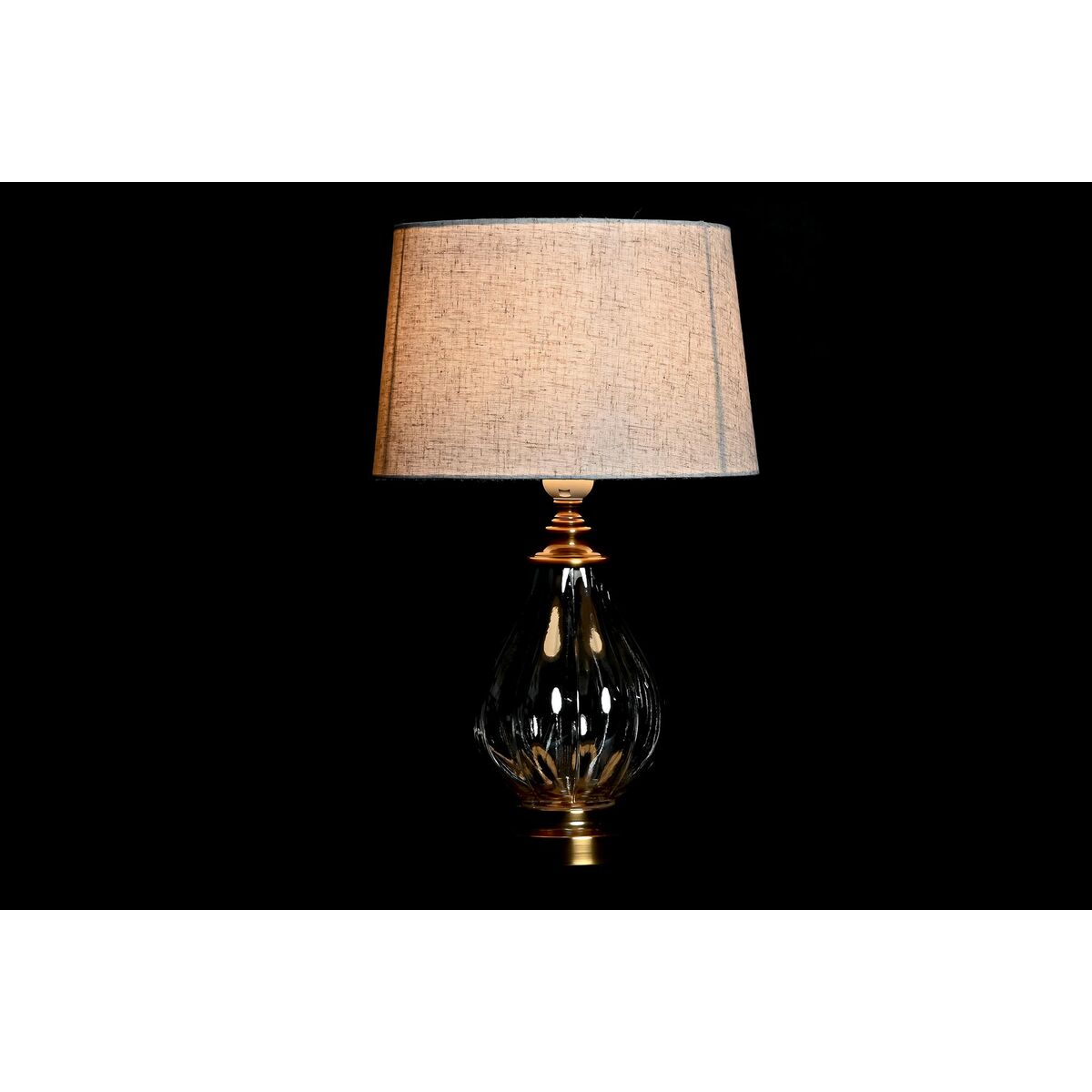 Bordslampa Home ESPRIT Vit Beige 28 x 28 x 46 cm (2 antal) - 2