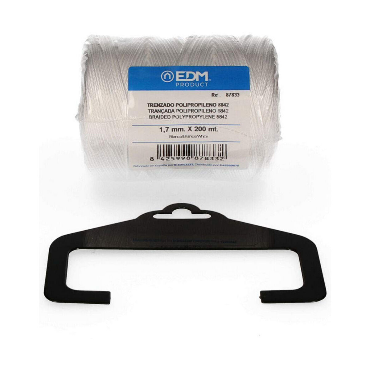 Flätat rep EDM 87833 Vit polypropen - 2