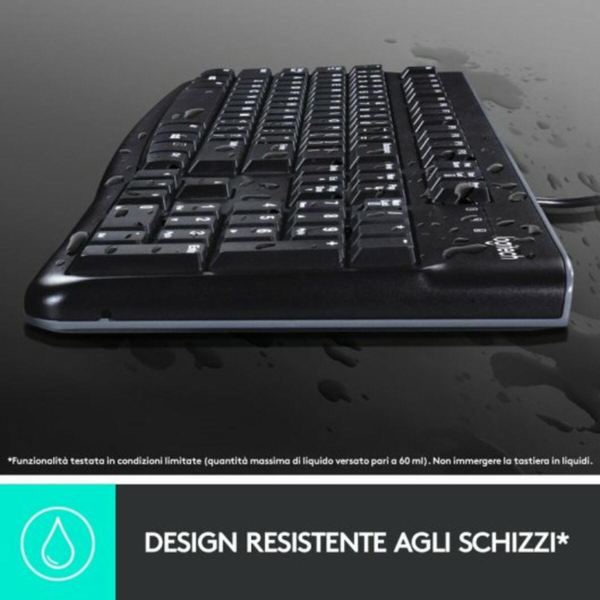 Tangentbord Logitech Svart QWERTY - 6