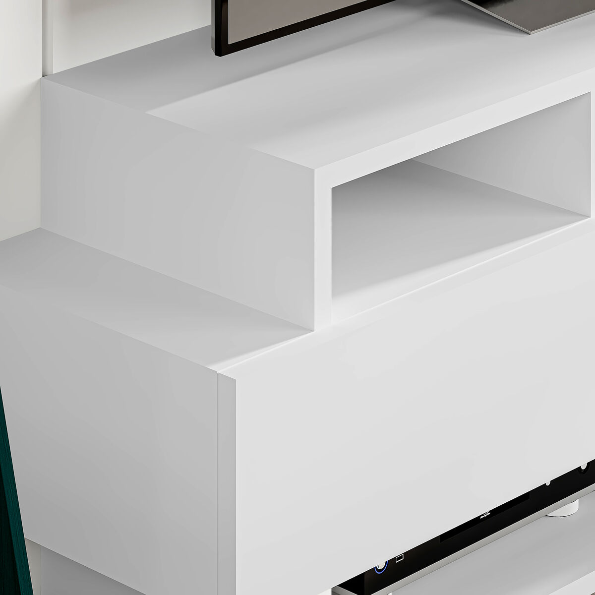 TV-möbler Alexandra House Living Vit 125 x 42 x 32 cm - 6