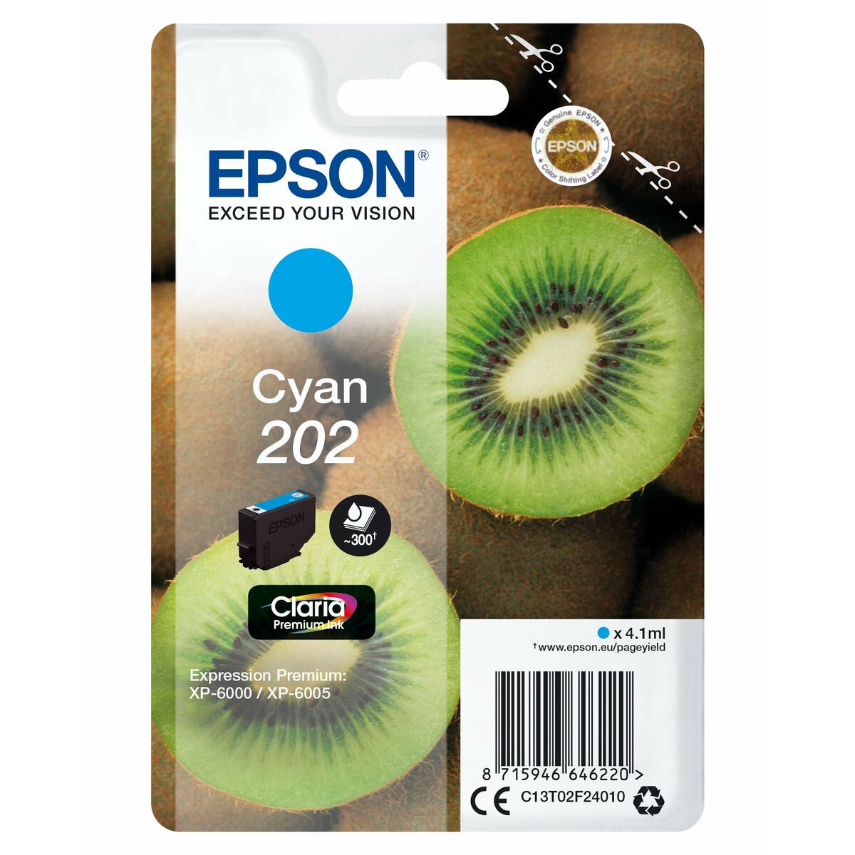 Original Bläckpatron Epson EP64622 (4,1 ml) Turkos - 2