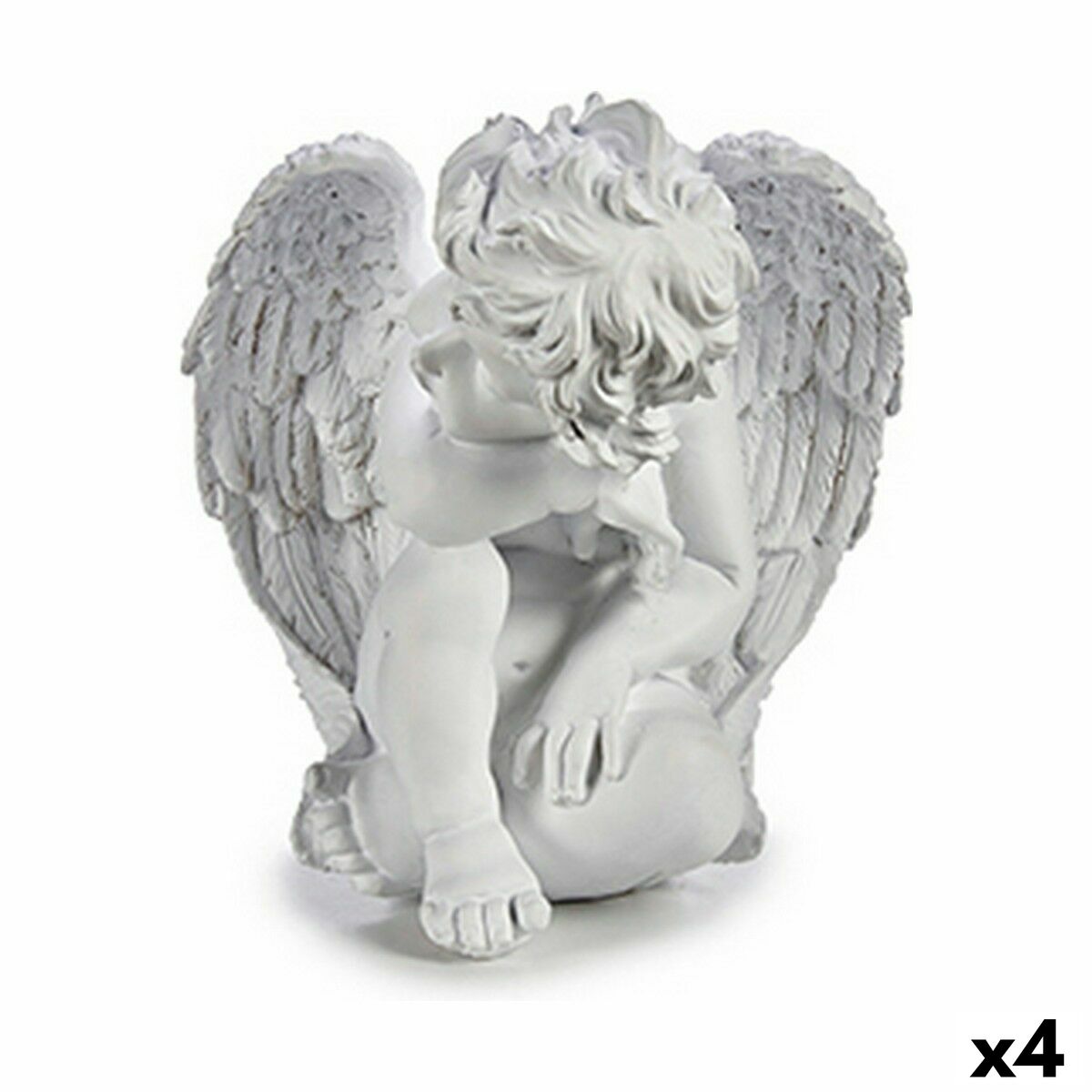 Prydnadsfigur Krist+ Vit 24 x 27 x 28 cm (4 antal) - 4