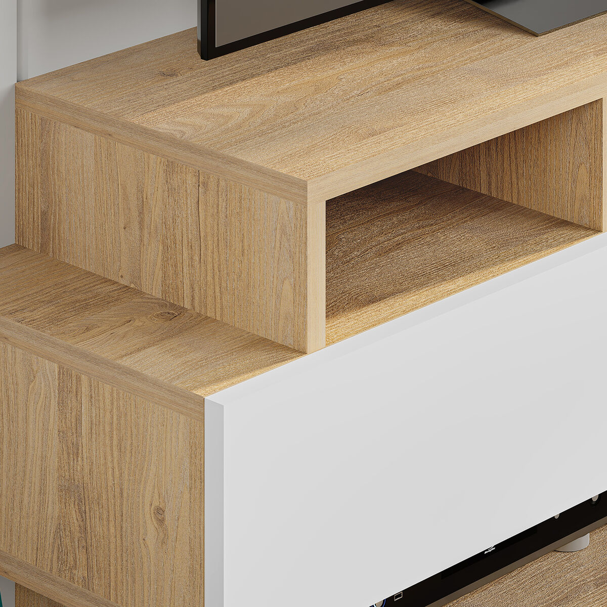 TV-möbler Alexandra House Living Vit Brun 125 x 42 x 32 cm - 6