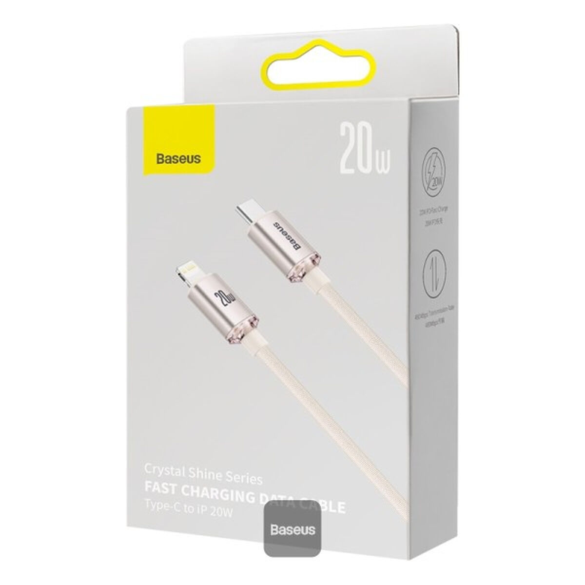 Kabel USB till Lightning Baseus CAJY001304 Rosa 1,2 m - 3