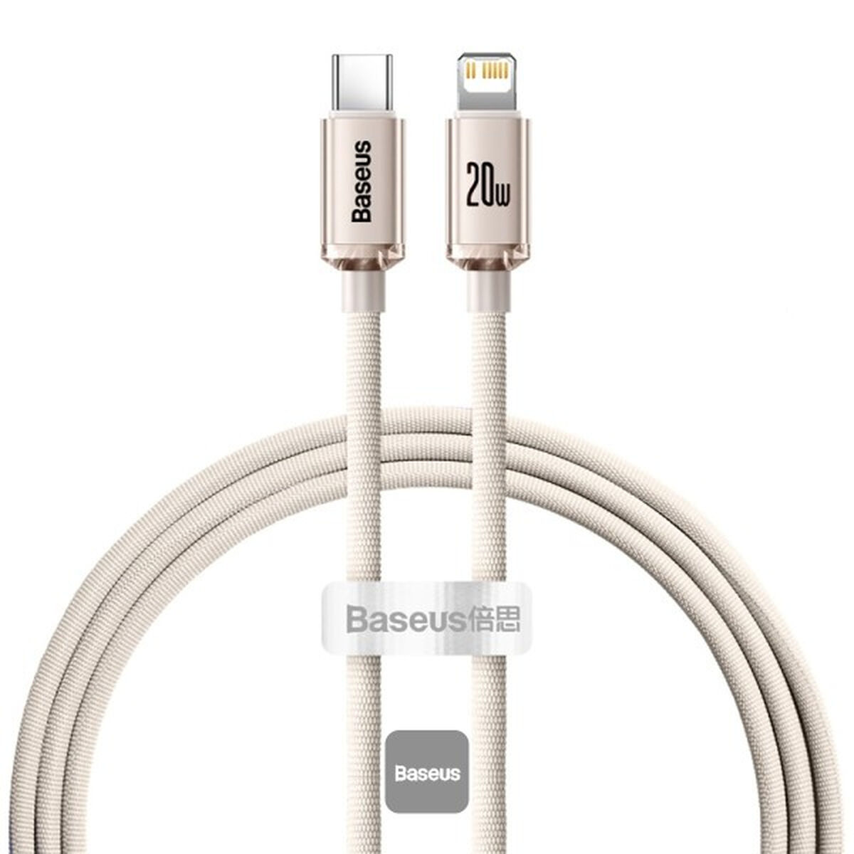 Kabel USB till Lightning Baseus CAJY001304 Rosa 1,2 m