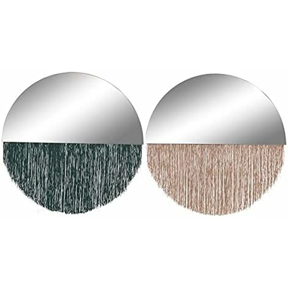 Väggspegel DKD Home Decor Grön Gyllene Frans 50 x 0,5 x 50 cm (2 antal) - 14