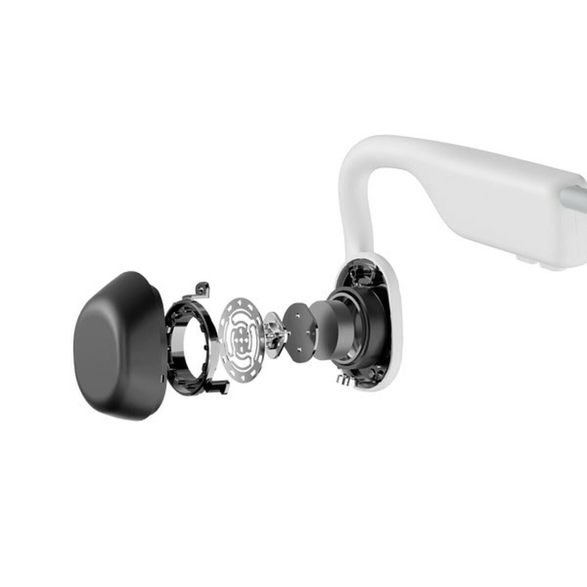 Bluetooth Hörlurar Shokz OpenMove Vit - 4