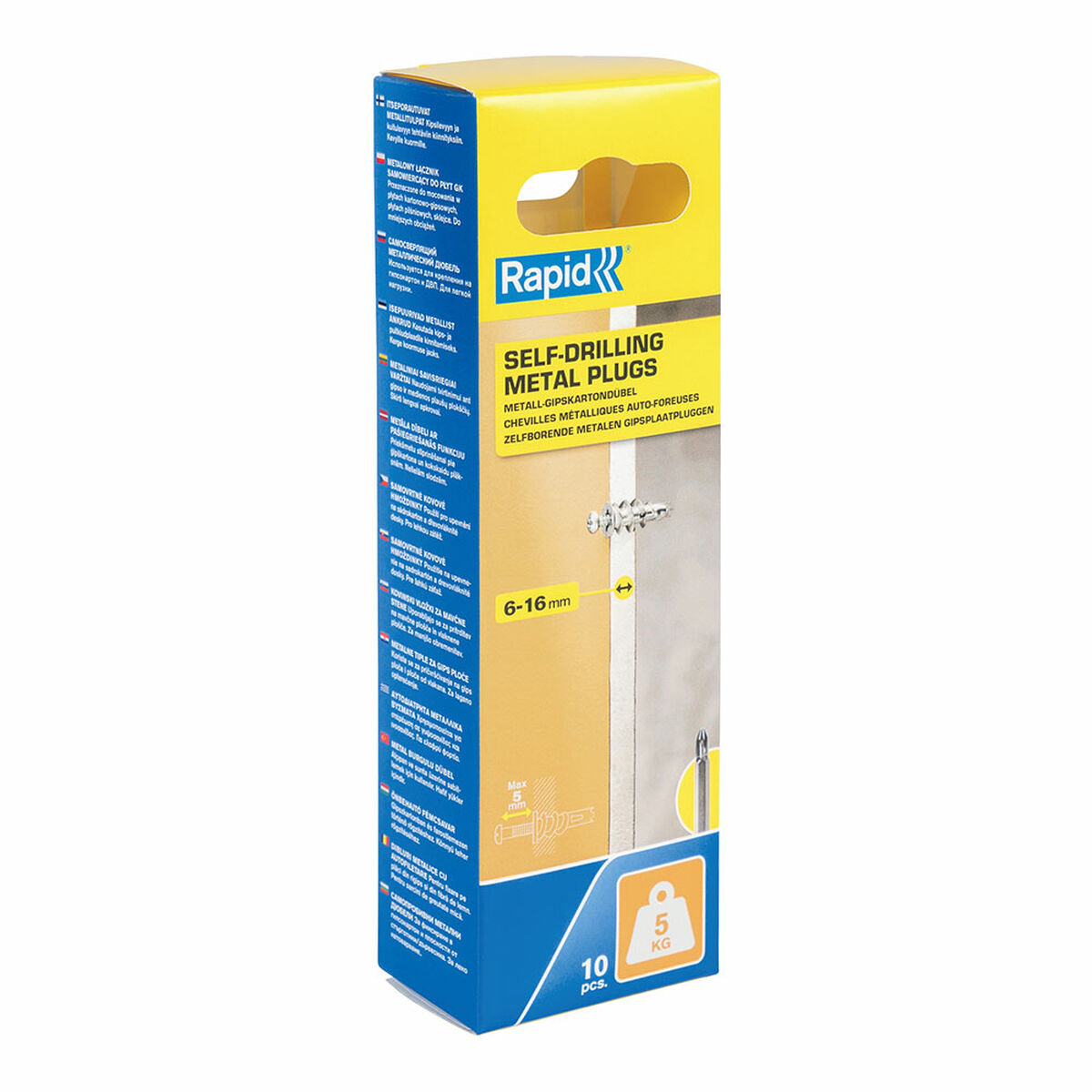 Pluggar och skruv Rapid 5001558 M13 x 31 mm 10 antal - 3