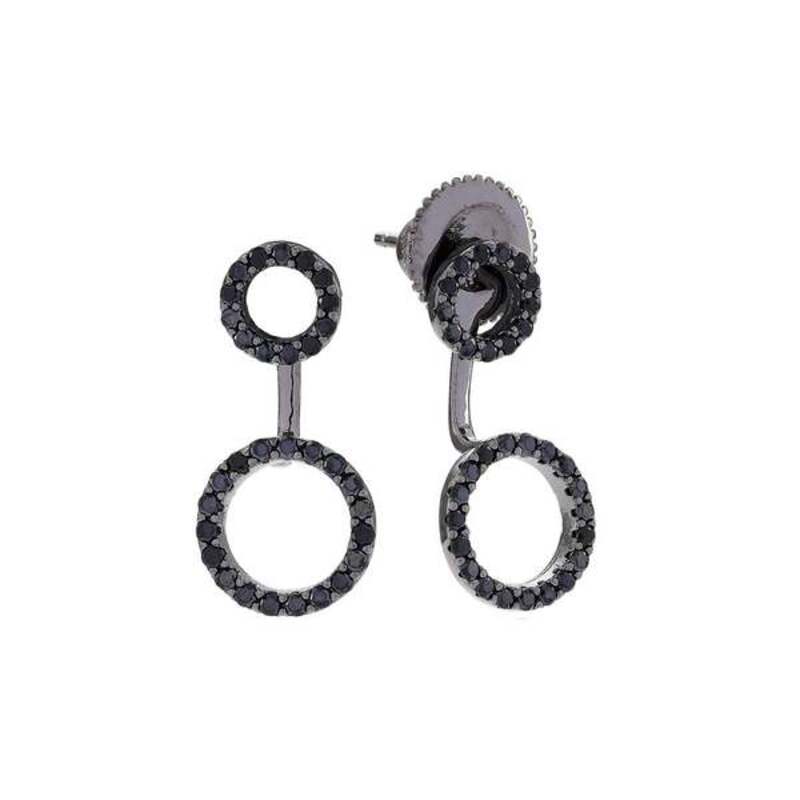Dam örhängen Sif Jakobs E0215-BK-BK (2,5 cm) - 2