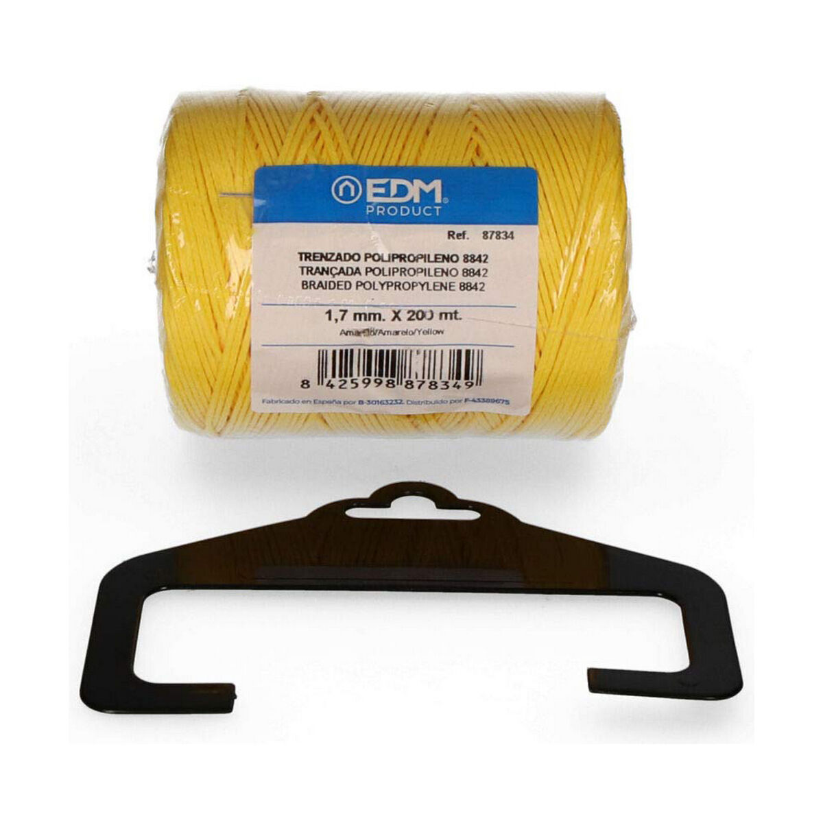 Flätat rep EDM 87834 Gul polypropen - 3