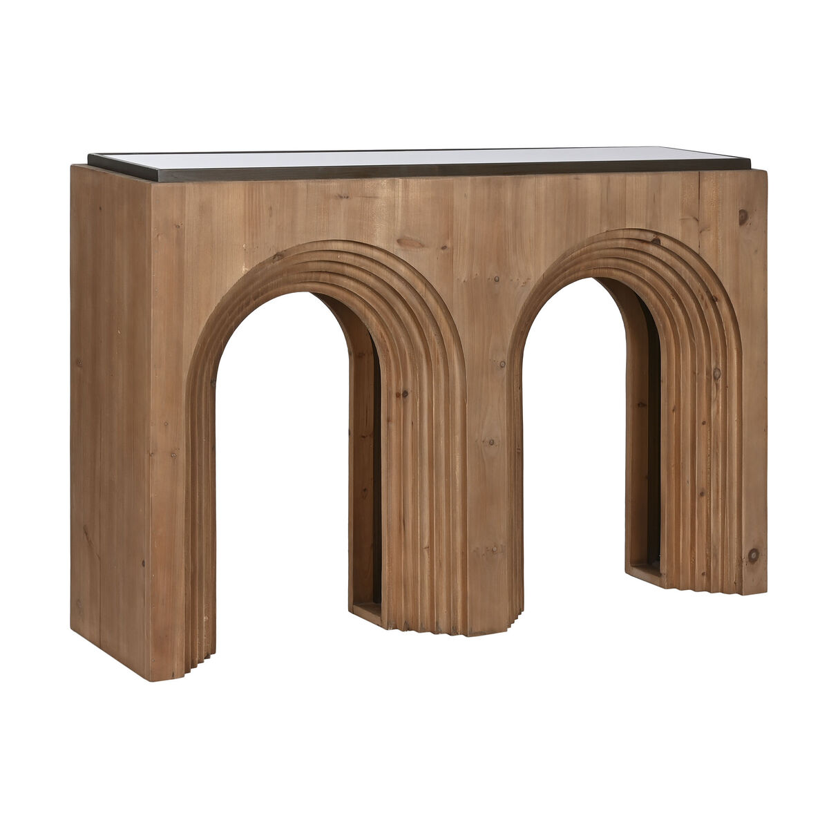 Mottagare Home ESPRIT Brun Svart 122 x 30 x 80 cm