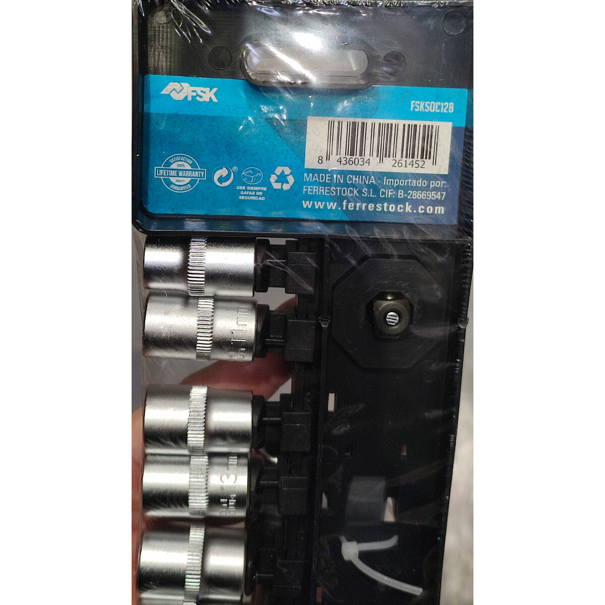Set med kombinationsnycklar Ferrestock 72 3/8" - 4