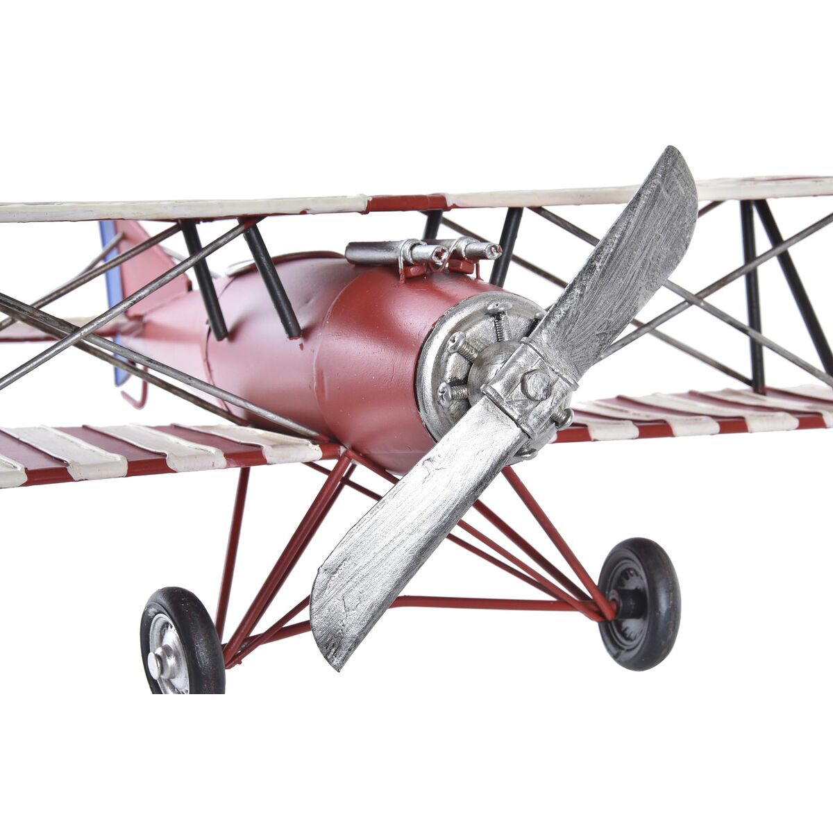 Prydnadsfigur DKD Home Decor Röd Marinblå Flygplan Vintage 45 x 38 x 16 cm (2 antal) (1 antal) - 3