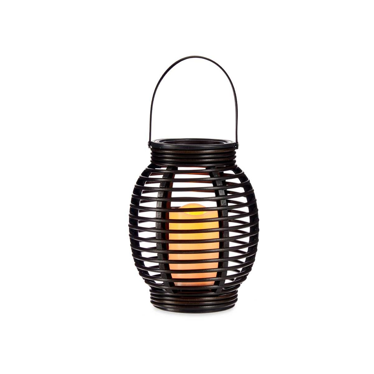 LED-lykta Ibergarden Mörkgrå Plast 16 x 20 x 16 cm (9 antal) - 5