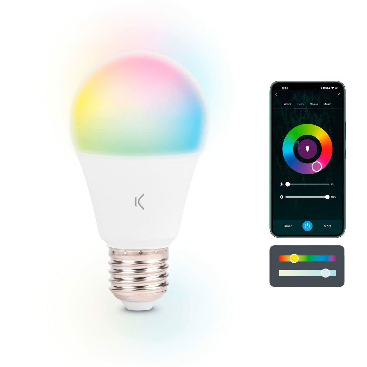 LED-lampa KSIX E27 9W F - 18
