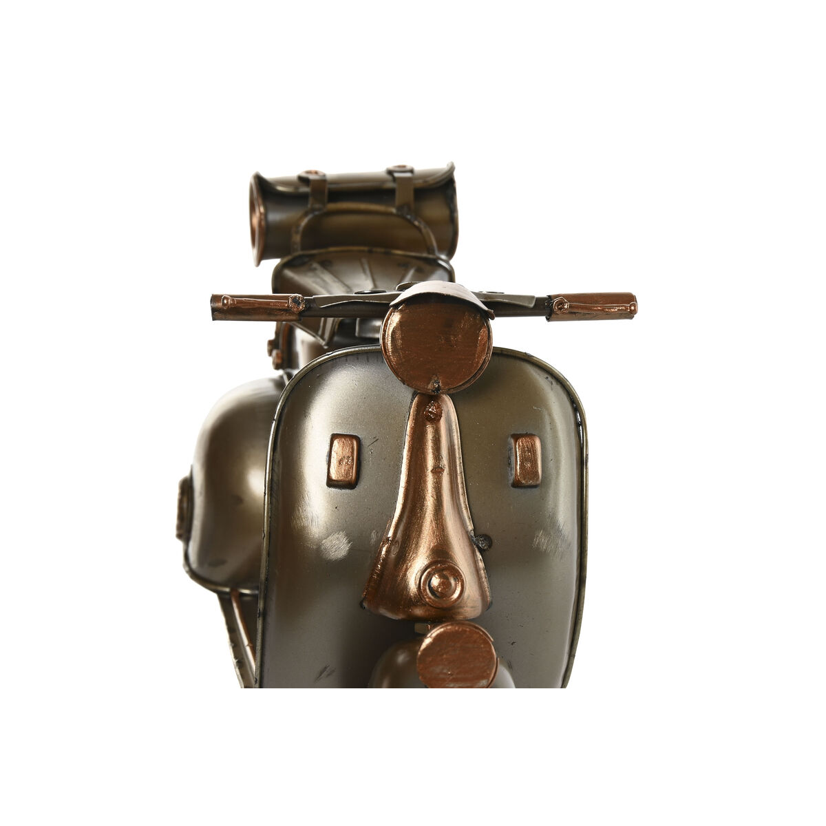 Prydnadsfigur Home ESPRIT Champagne Silvrig Vespa Vintage 28 x 11 x 17 cm - 2