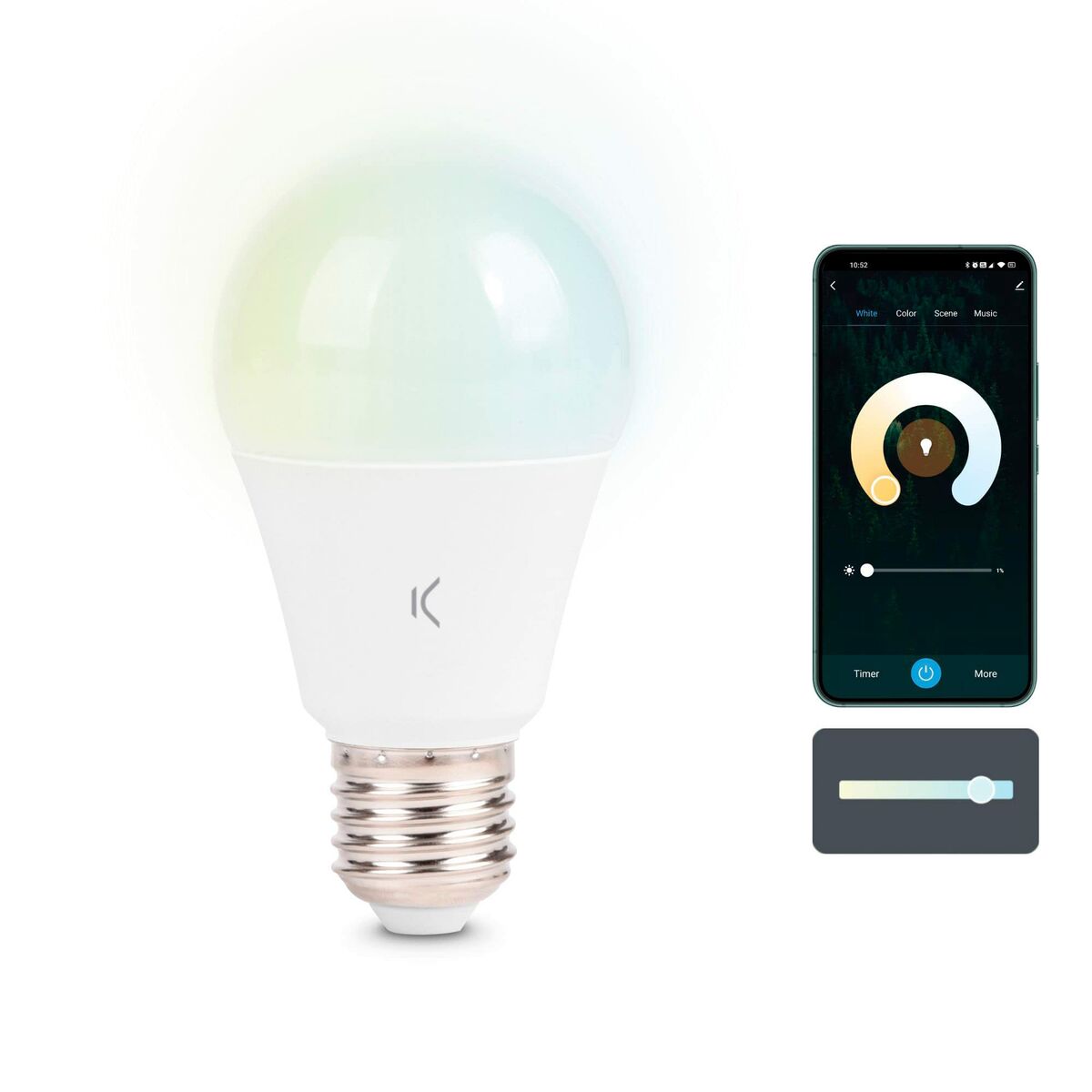 LED-lampa KSIX E27 9W F - 12
