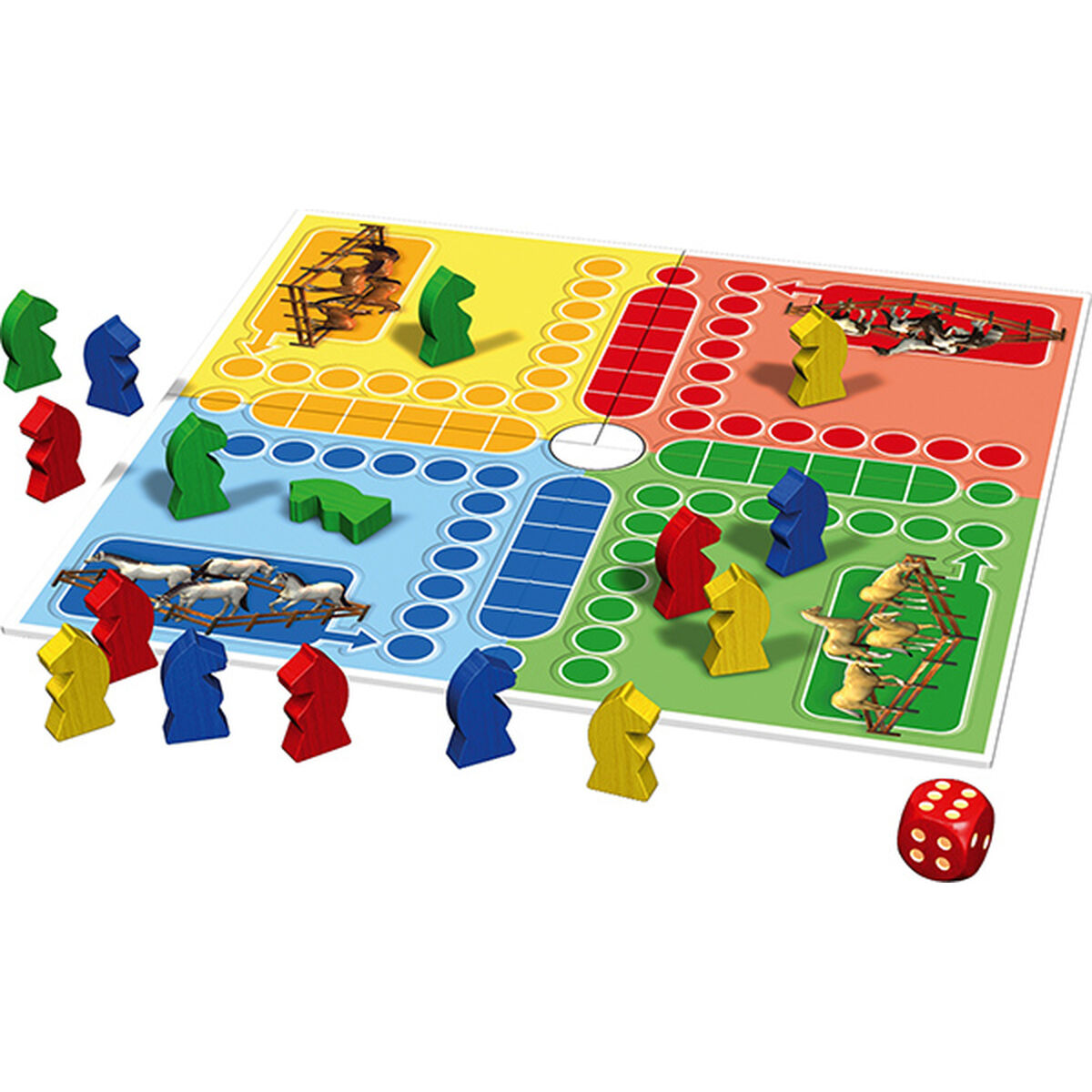 Sällskapsspel Schmidt Spiele Jeu Des Petits Chevaux (FR) - 5