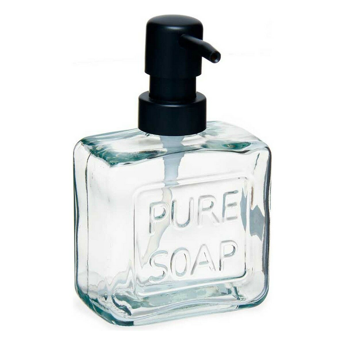 Tvåldispenser Berilo Pure Soap Transparent Glas Plast 250 ml 9 x 15 x 5 cm (12 antal) - 4