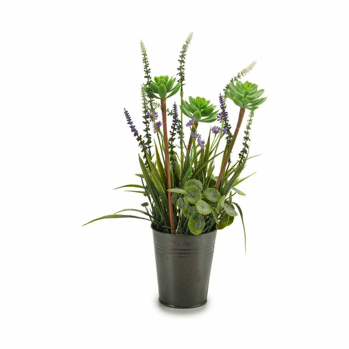 Dekorativ växt Ibergarden Metall Plast Lavendel 13 x 40 x 13 cm (12 antal) - 6