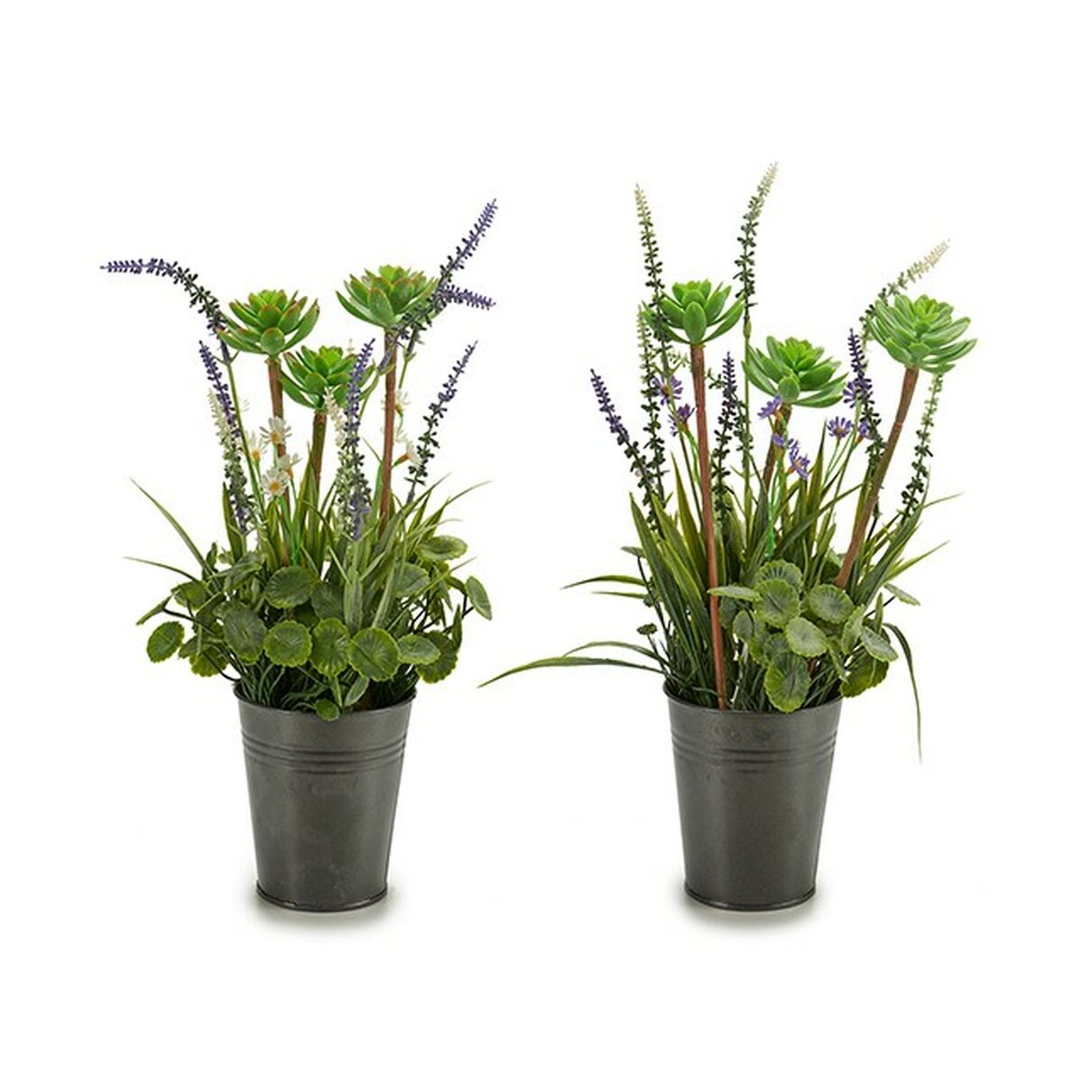 Dekorativ växt Ibergarden Metall Plast Lavendel 13 x 40 x 13 cm (12 antal) - 2