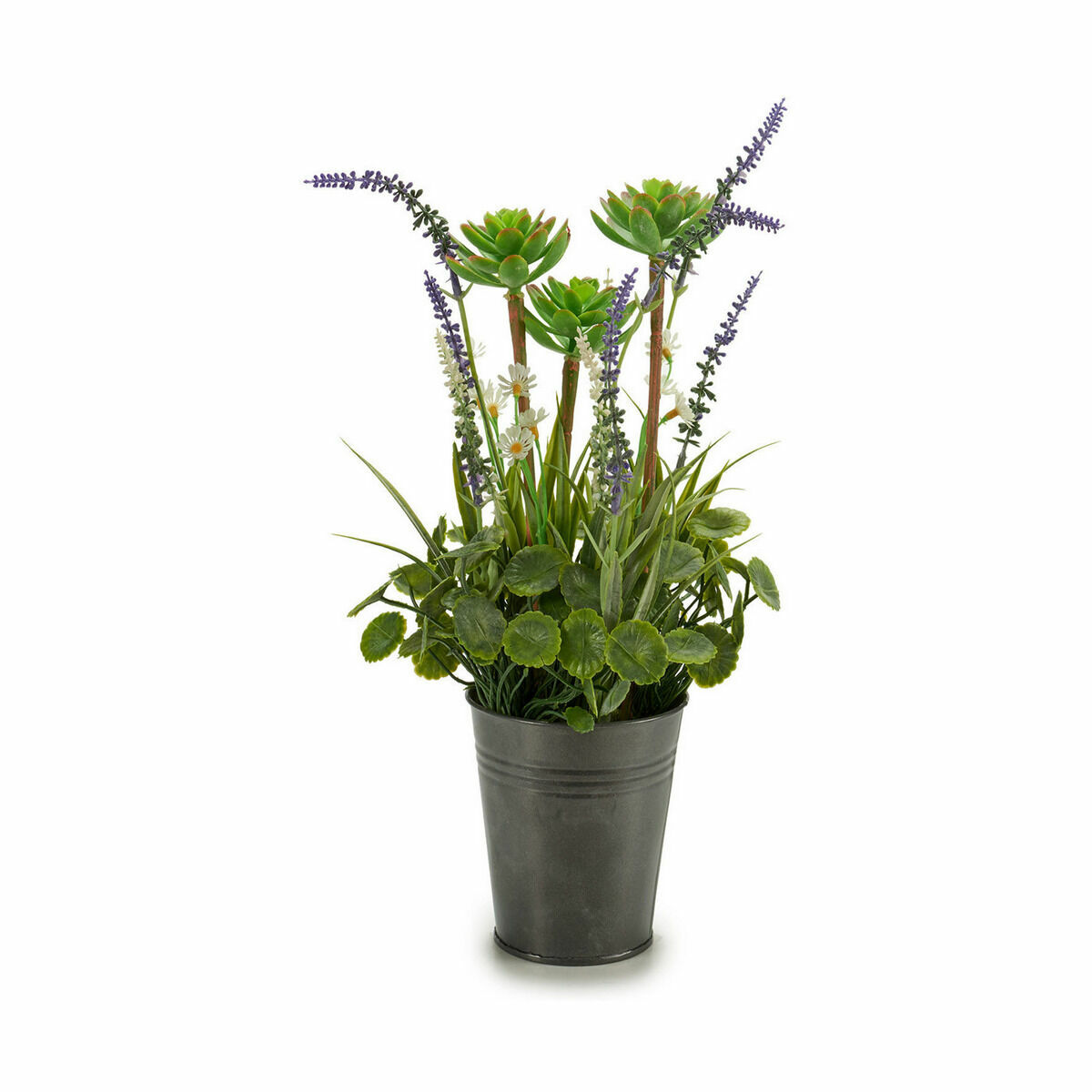 Dekorativ växt Ibergarden Metall Plast Lavendel 13 x 40 x 13 cm (12 antal) - 5
