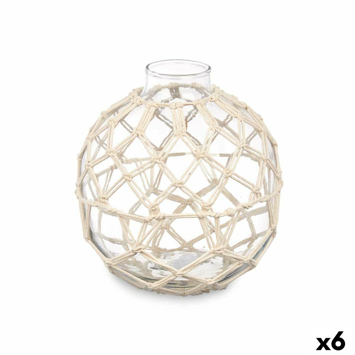 Dekorationsboll Gift Decor Vit Transparent 18 x 20 x 18 cm 18 x 20 cm (6 antal) - 4