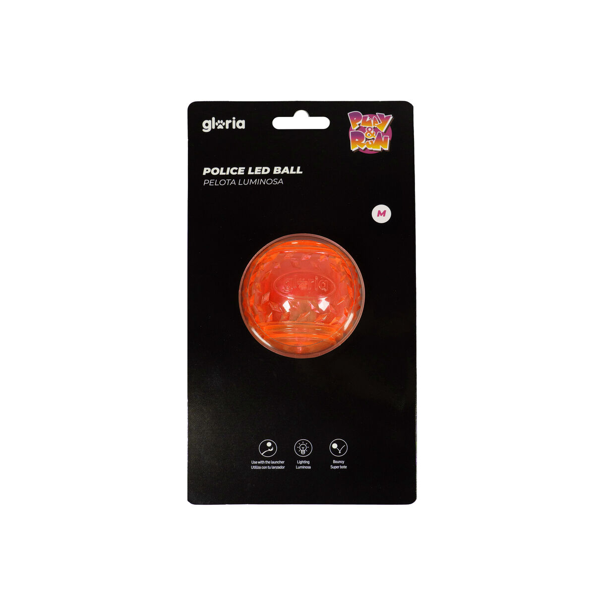 Boll till husdjur Gloria Orange TPR - 2