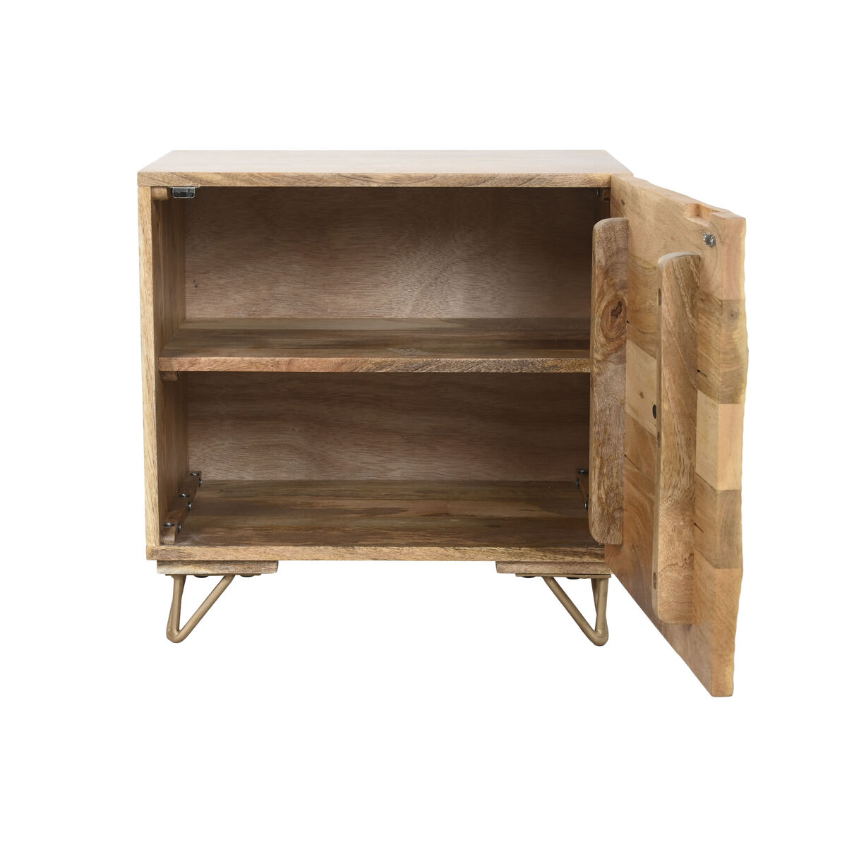 Nattduksbord Home ESPRIT Gyllene Naturell 50 x 40 x 50 cm - 3