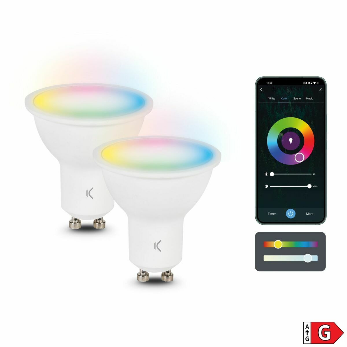 LED-lampa KSIX GU10 5,5 W G - 14