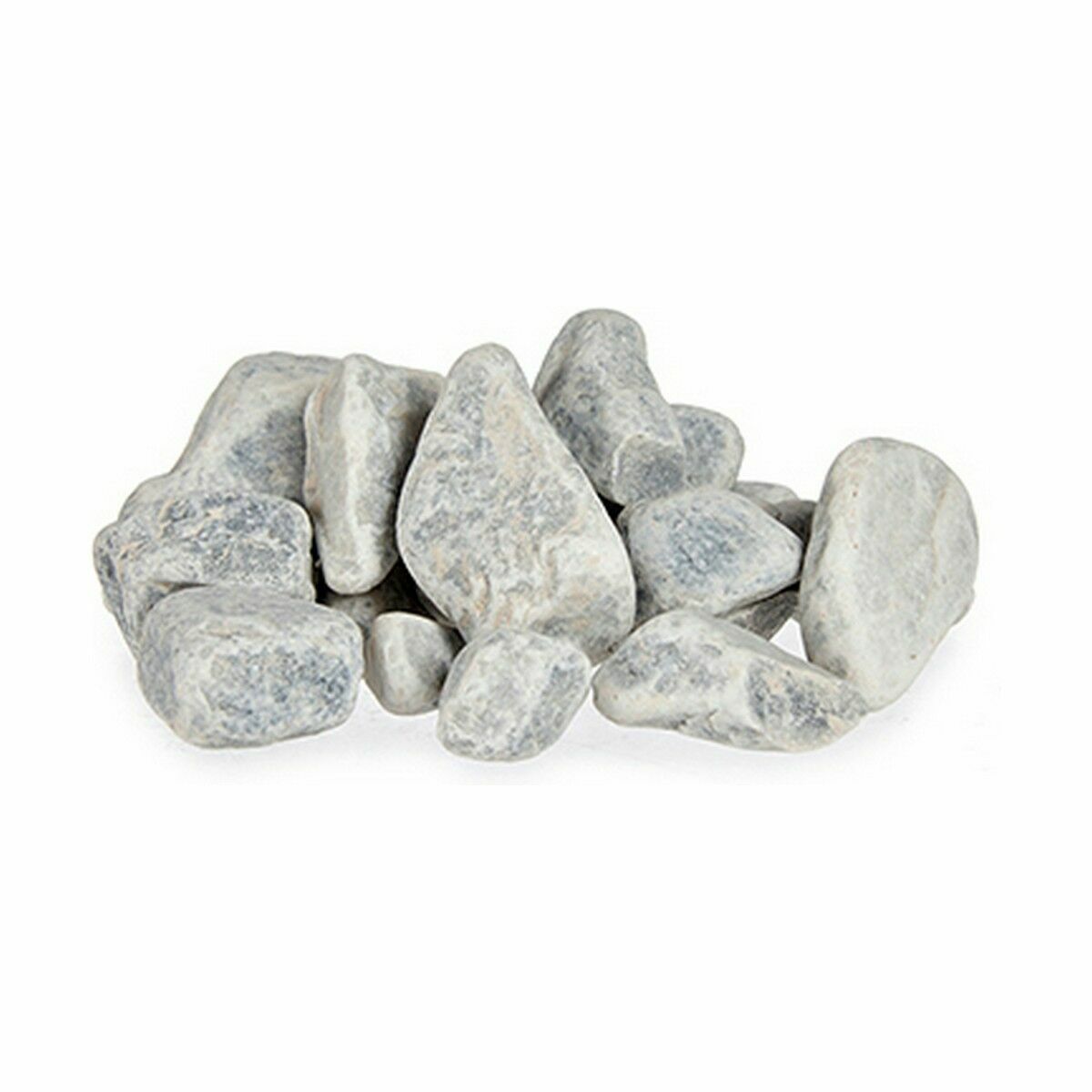 Dekorativa stenar 2 Kg Ljusgrå (6 antal) - 2
