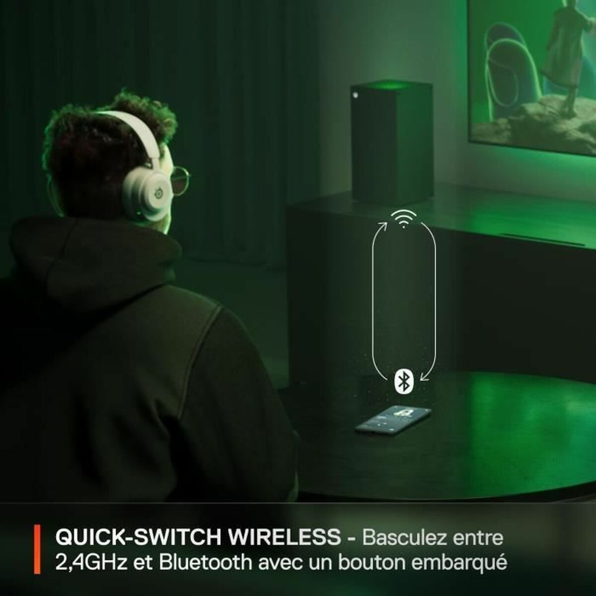 Hörlurar med Mikrofon SteelSeries Arctis Nova 5X Vit - 5