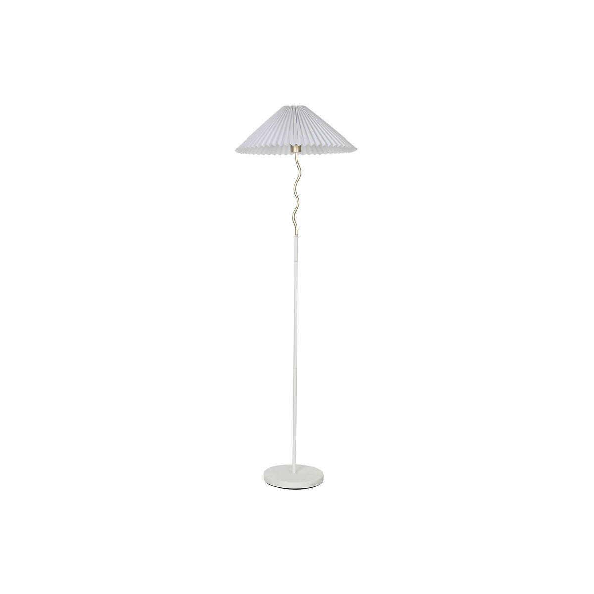 Golvlampa Home ESPRIT Vit Gyllene 50 W 220 V 50 x 50 x 155 cm (2 antal)