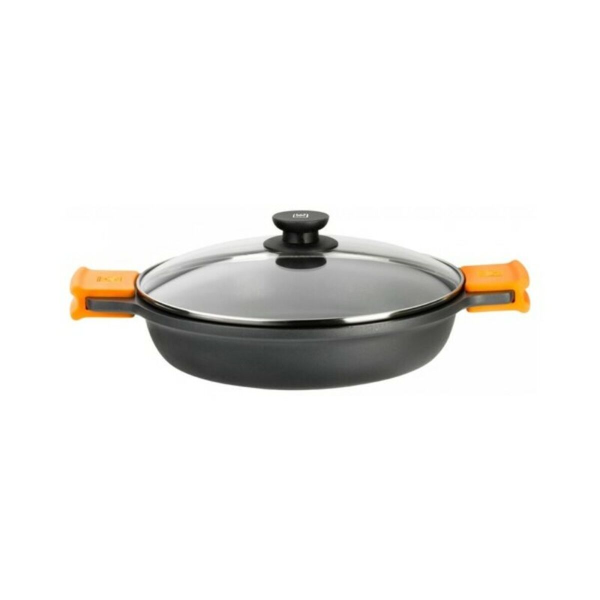Kastrull med glaslock BRA Braisogona_A270520 Svart Ø 20 cm 1,5 L - 2