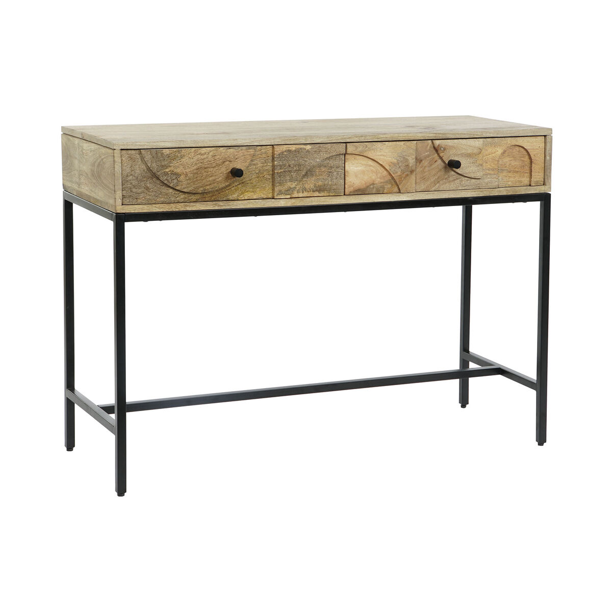 Console DKD Home Decor Metall Mangoträ 108 x 38 x 76 cm