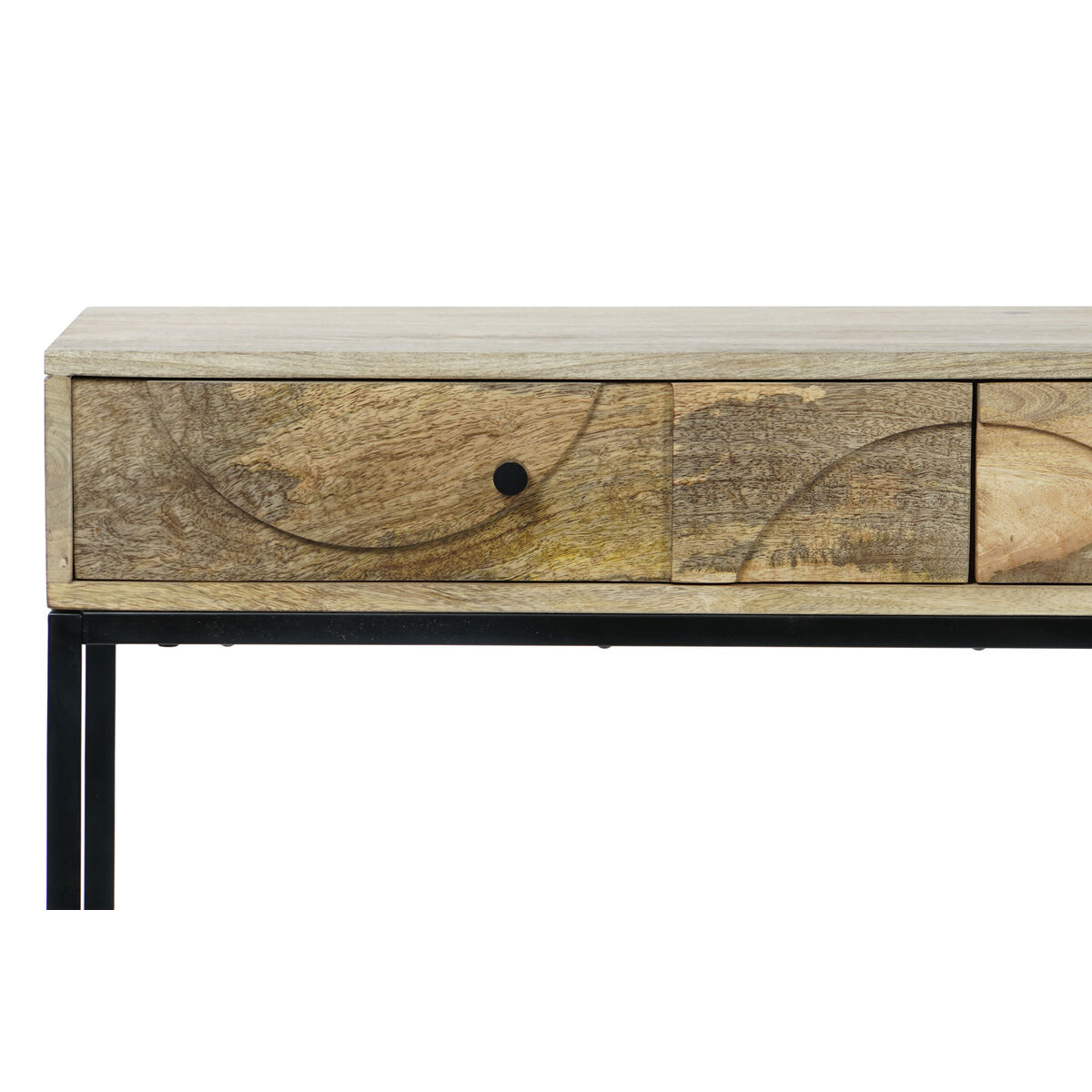 Console DKD Home Decor Metall Mangoträ 108 x 38 x 76 cm - 9
