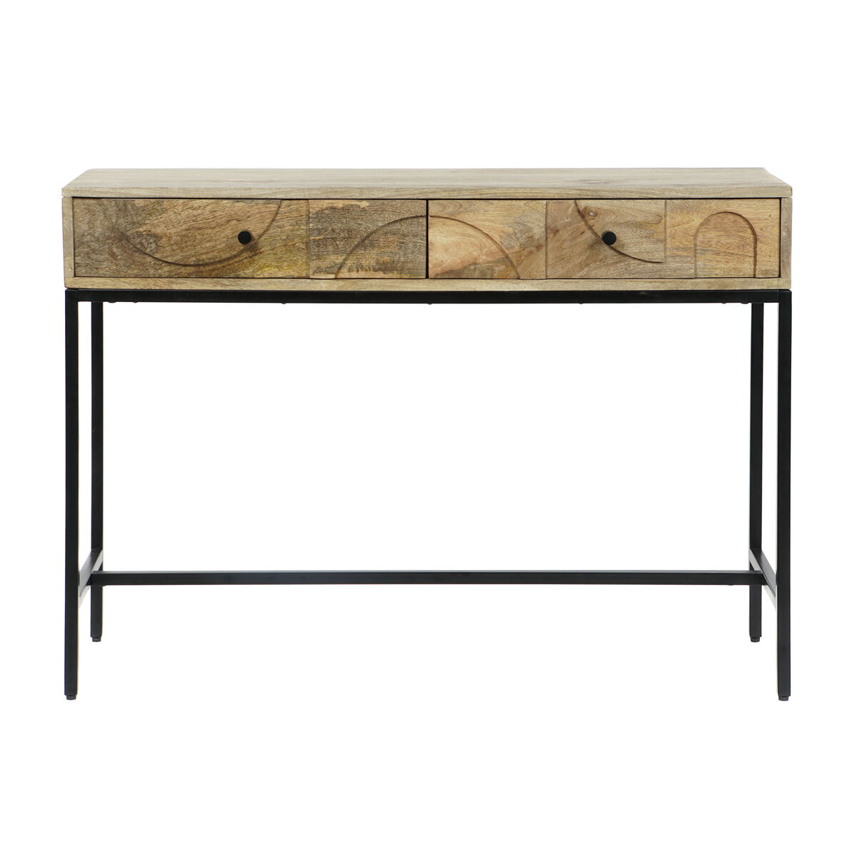 Console DKD Home Decor Metall Mangoträ 108 x 38 x 76 cm - 11