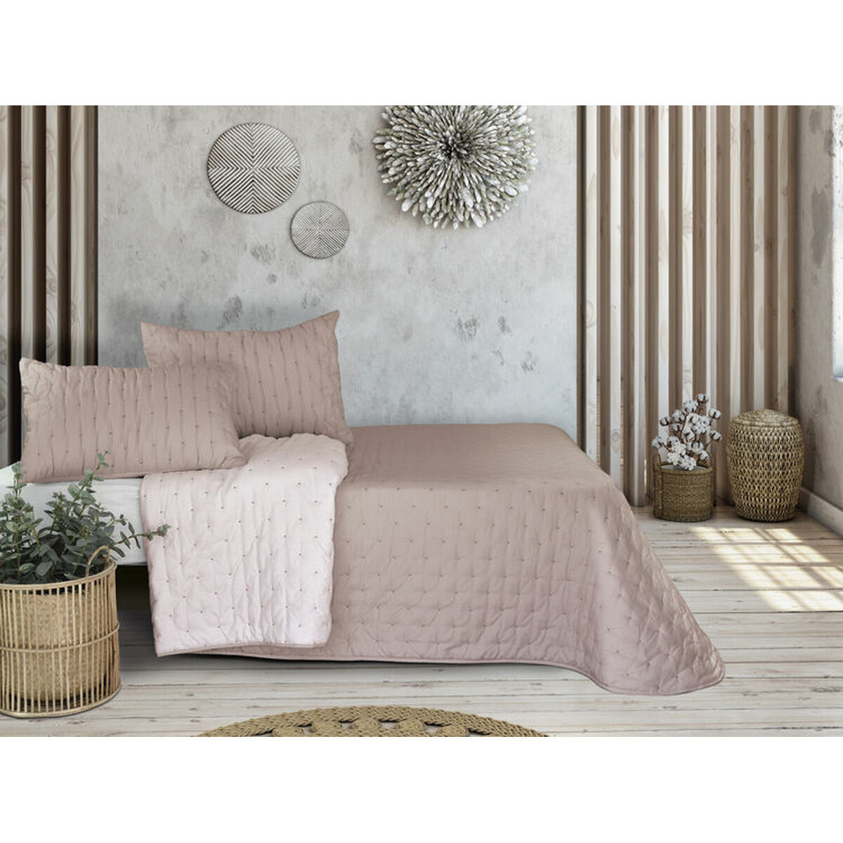 Sängöverdrag Pierre Cardin TRIANA Rosa Säng 90 (2 Delar) - 3