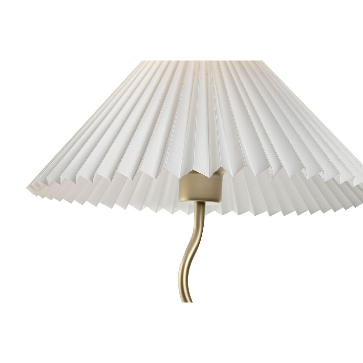 Bordslampa Home ESPRIT Vit Gyllene linne Metall 50 W 220 V 36 x 36 x 52 cm - 2