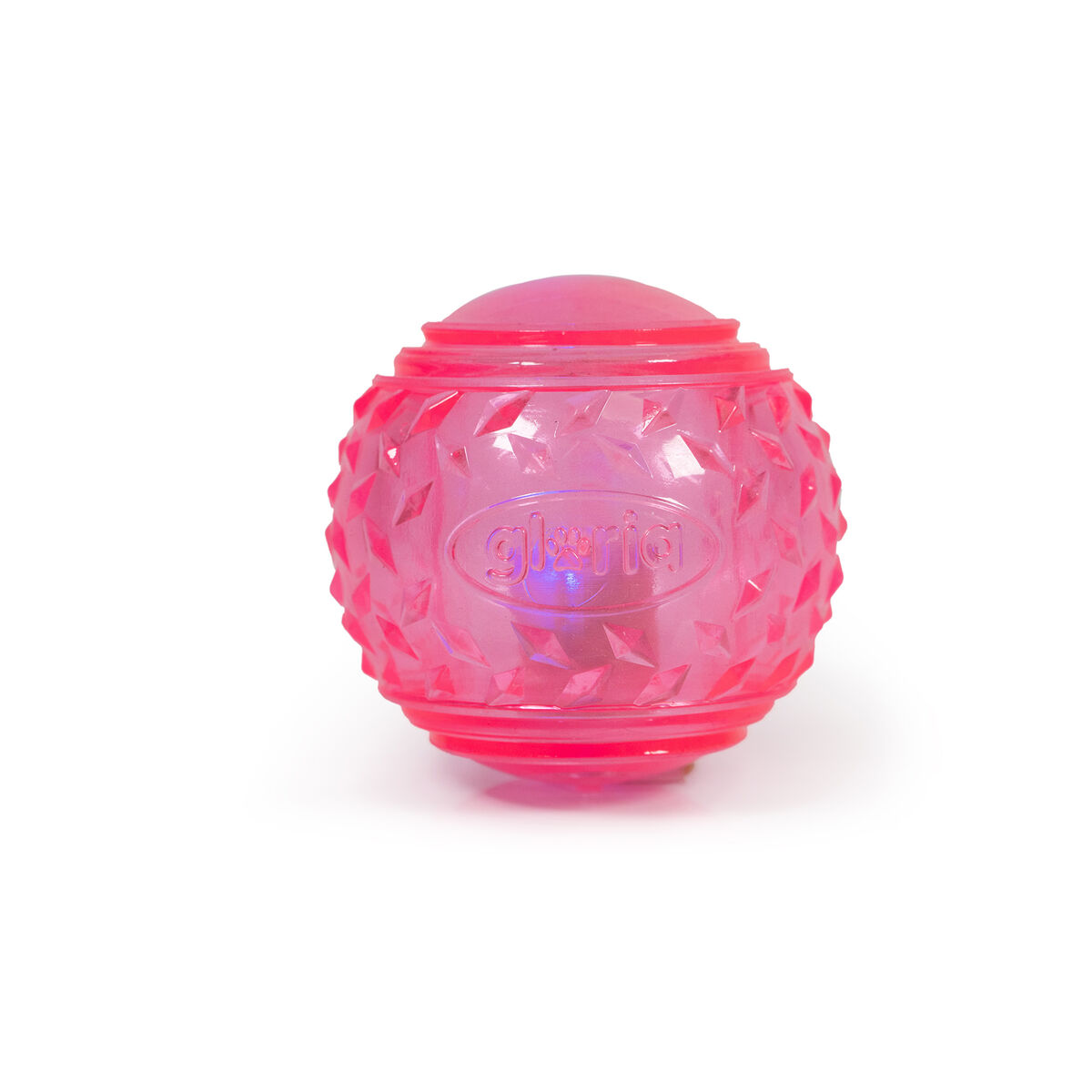 Boll till husdjur Gloria PLAY AND RUN Rosa TPR 6,35 cm - 2